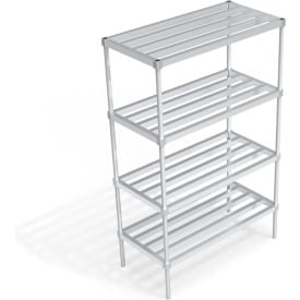 New Age Standard HD-Bar Adjustable Aluminum Shelving Unit 4 Shelves 48