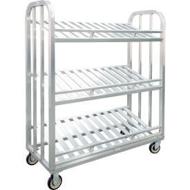 New Age Industrial HD Slanted Shelf Picking Cart w/ 3 Shelves 600 lb. Cap. 22
