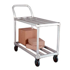New Age Tubular Deck Aluminum Stock Cart 700 lb. Capacity 46