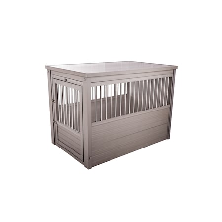 ECOFLEX Dog Crate, Gray Large MPN:EHHC405L
