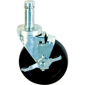 New Age Stem Type Swivel Caster with Brake Polyolefin 5