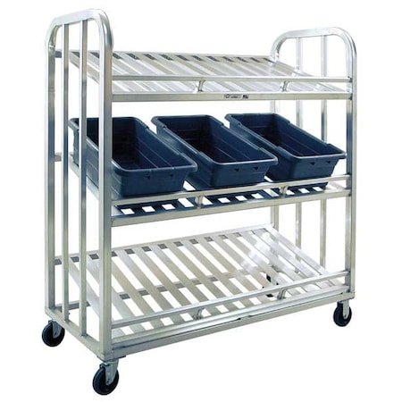 Stock Cart, 3-Tier Slanted Shelf MPN:97476