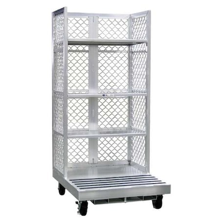 Forklift Order Picking Cart, Al, 12 In H MPN:98852R