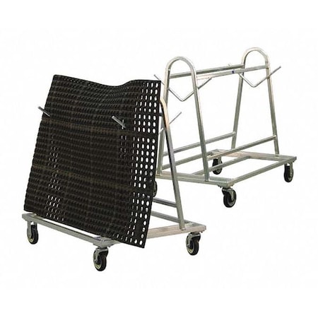 Cart, Mobile Mat, Double-Sided, Aluminum, Aluminum, 500 lb Load Capacity, 41-1/2