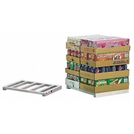 Mini Hand Truck Pallet, Silver, Two-Way MPN:99627