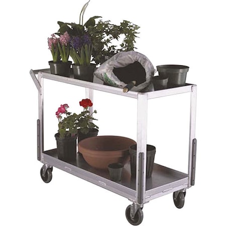 Cart, Floral, 2-Shelf, 17