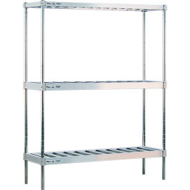 New Age 3 Shelf Keg Stacker Shelving Unit Kit Single Deep Starter 60