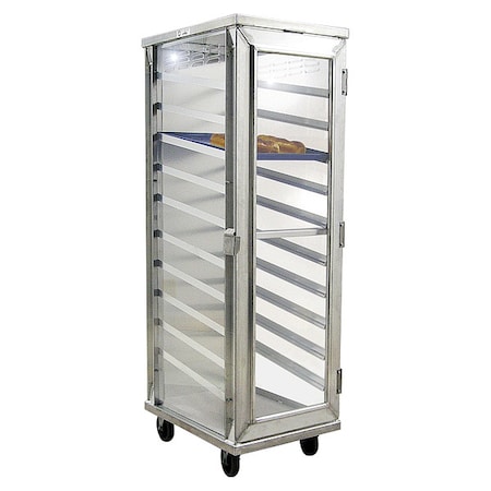 Enclosed Pan Rack, 68 1/4 in H, Aluminum MPN:98063