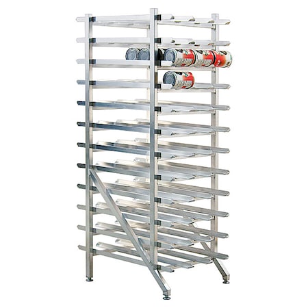 Can Rack, 73 in H, 8 Shelves MPN:1254