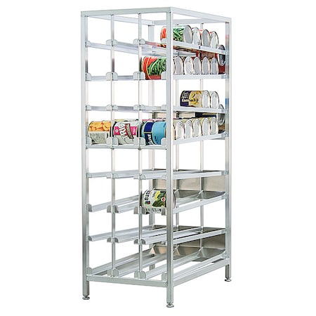 Can Rack, 78 1/4 in H, 8 Shelves MPN:99381