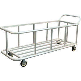 New Age Industrial Heavy Duty Aluminum Triple Universal Trash Can Cart 1000 lb. Capacity 98941