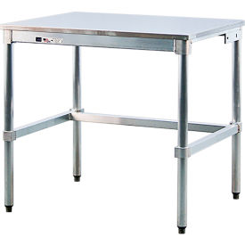 New Age Industrial Work Table 304 Stainless Steel Top/Aluminum Frame 48