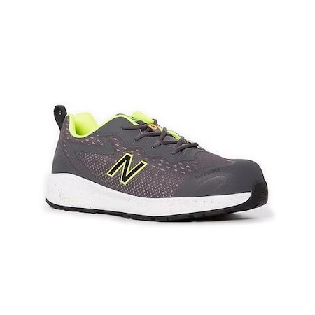 Men's Composite Toe Athletic Shoe, Gray/Lime, 7, D, MIDLOGIGR MPN:MIDLOGIGR-7D