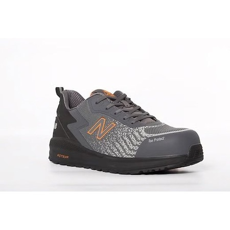 Men's Athletic Shoe, Gray/Orange, 9 1/2, MIDSPWGR MPN:MIDSPWRGR-9.5-2E