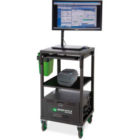 Newcastle Systems EC Series EcoCart Mobile Powered Laptop Cart with 40AH Battery EC350GBL