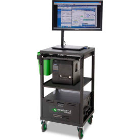 Newcastle Systems EC Series EcoCart Mobile Powered Laptop Cart with 100AH Battery EC380GBL