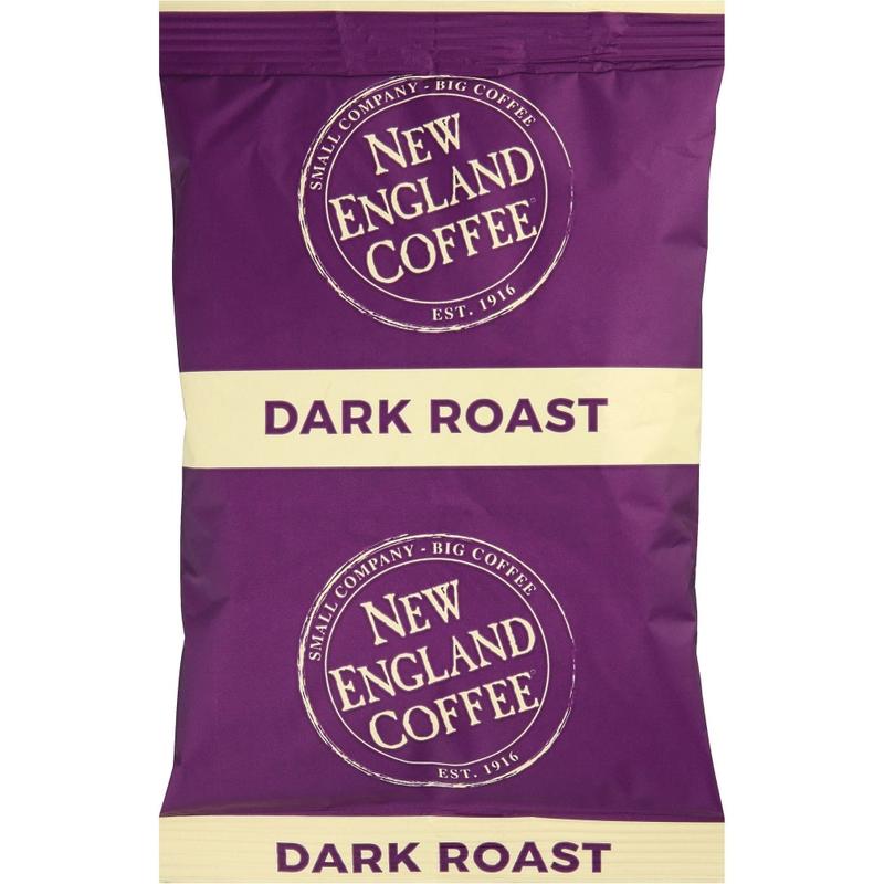 New England Coffee Single-Serve Coffee Packets, French Roast, Carton Of 24 (Min Order Qty 2) MPN:026190