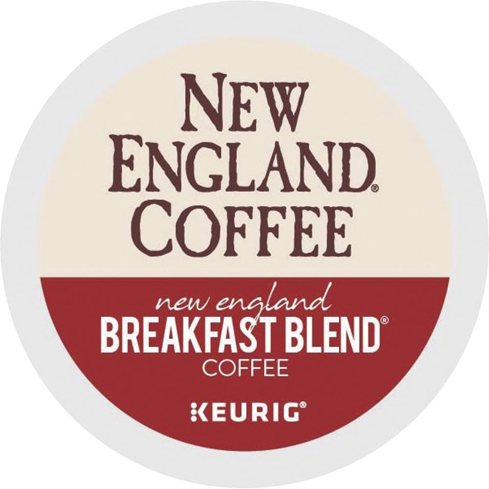 New England Coffee Single-Serve K-Cups, Medium Roast, New England Breakfast Blend, Box Of 24 K-Cups (Min Order Qty 4) MPN:GMT0036