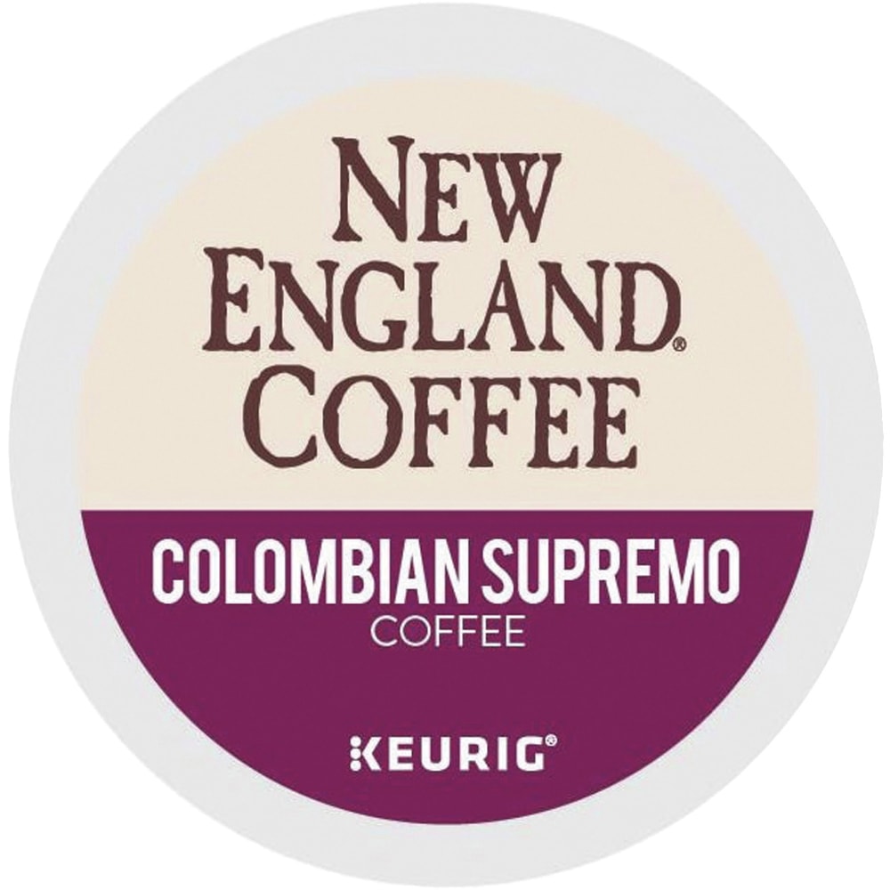 New England Coffee Single-Serve K-Cups, Medium Roast, Colombian Supremo, Box Of 24 K-Cups (Min Order Qty 3) MPN:GMT0037
