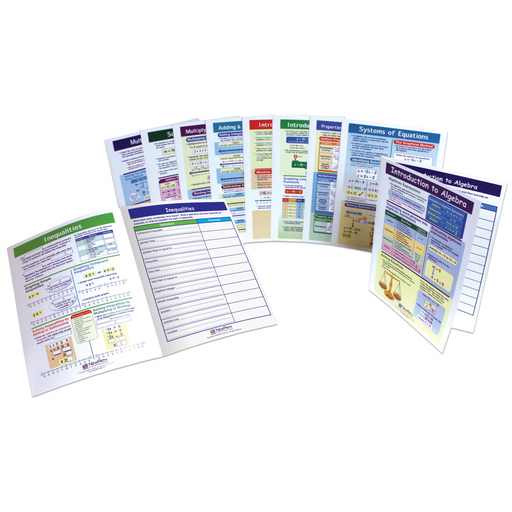 NewPath Learning Algebra Skills Visual Learning Guides Set MPN:NP-636002