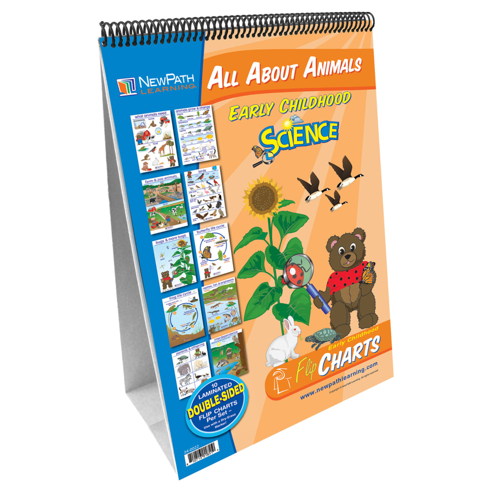 NewPath Learning Early Childhood Science Readiness Flip Charts, All About Animals MPN:NP-340022