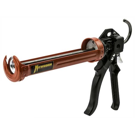 Caulk Gun, 10 oz Container Size, Steel, 18:01, Revolving Half Barrel Frame, Blue MPN:250