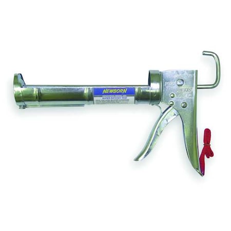 Caulk Gun, 10 oz Container Size, Steel, 6:01, Half Barrel Frame MPN:307