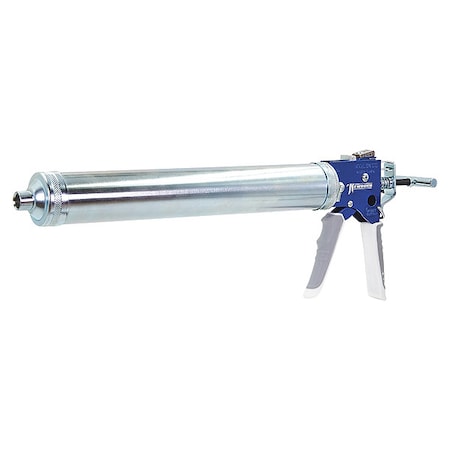 Caulk Gun, 24 oz Container Size, Steel, 7:01, Full Barrel Frame, Black/Silver MPN:624-GTS