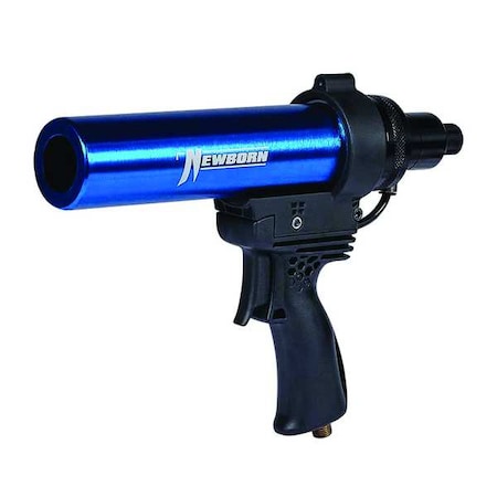 Pneumatic Caulk Gun, 10 oz, Aluminum, Black MPN:710AL-12