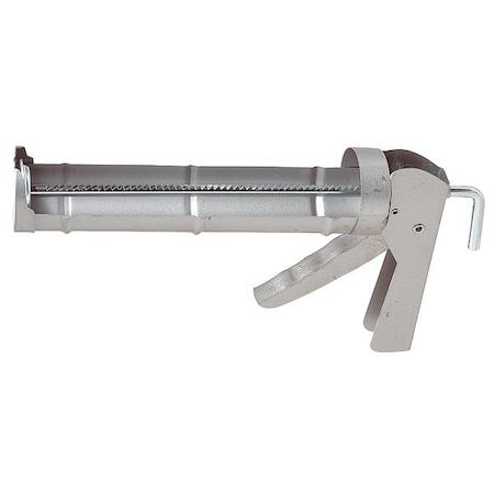 Caulk Gun, 10 oz Container Size, Steel, 6:01, Half Barrel Frame MPN:77