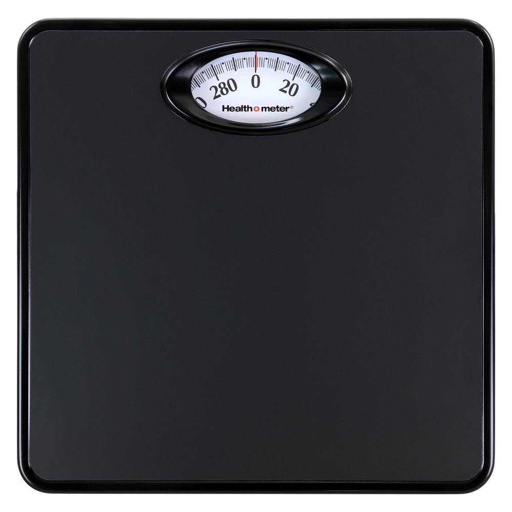 Health O Meter 995118080M Compact Rotating-Dial Scale, 1-3/4inH x 9-3/4inW x 9-3/4inD, Black MPN:995118080M