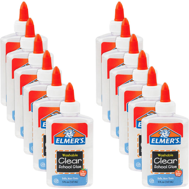 Elmers Washable Clear School Glue. 5 Oz., Pack Of 12 MPN:E305BD