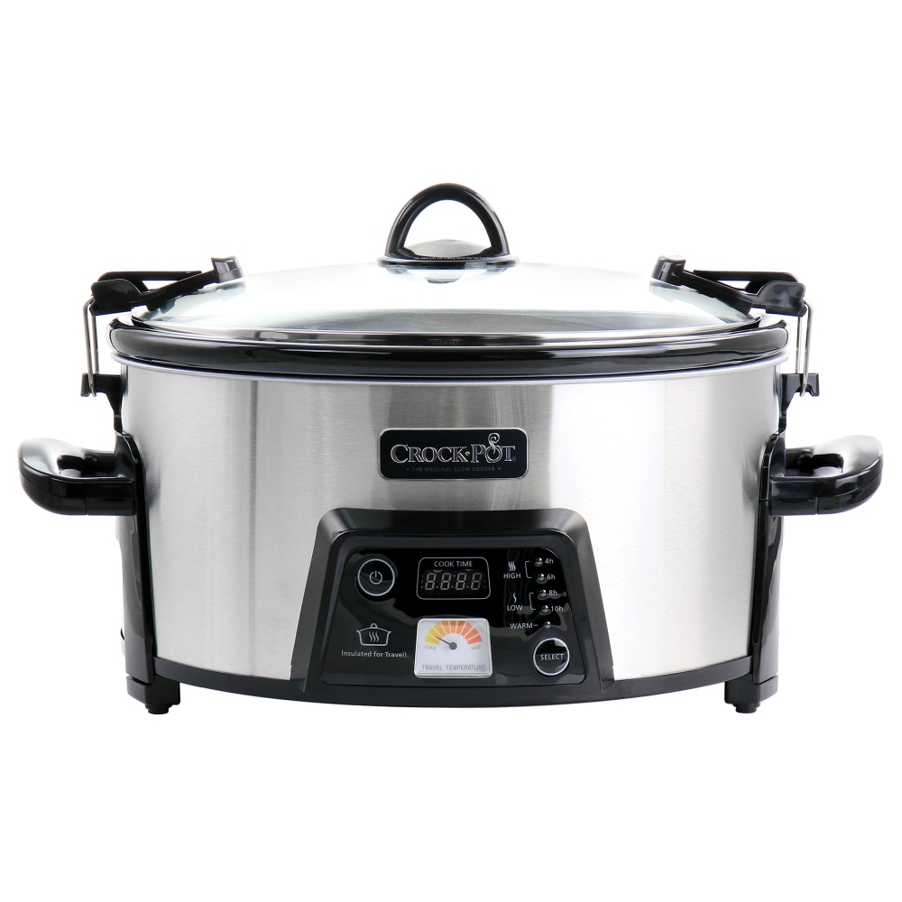 Crock-Pot Cook & Carry 6 Qt Programmable Slow Cooker, Stainless Steel MPN:995114696M