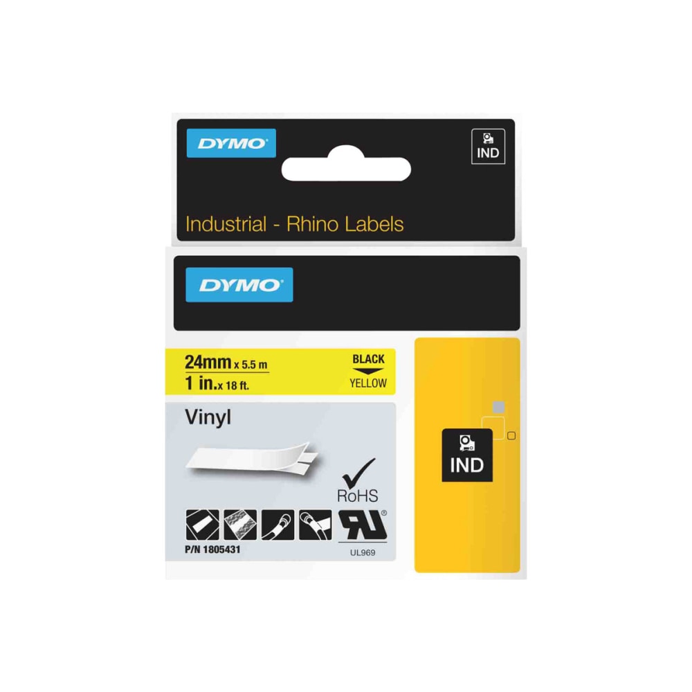 DYMO Black on Yellow Color Coded Label 3052064 MPN:1805431
