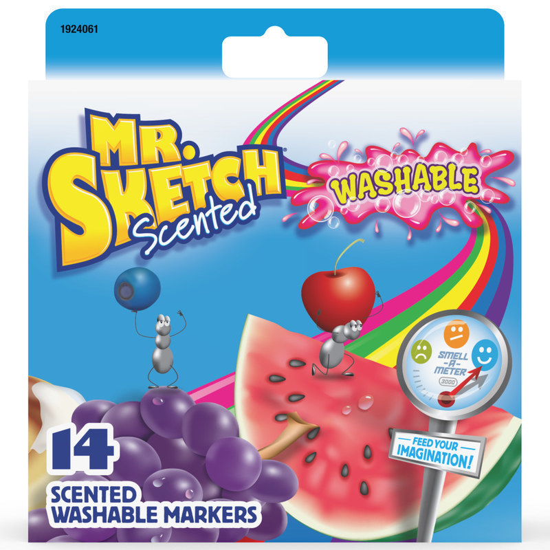 Sanford Mr. Sketch Scented Markers, Chisel Point, Assorted, Pack Of 14 MPN:1924061