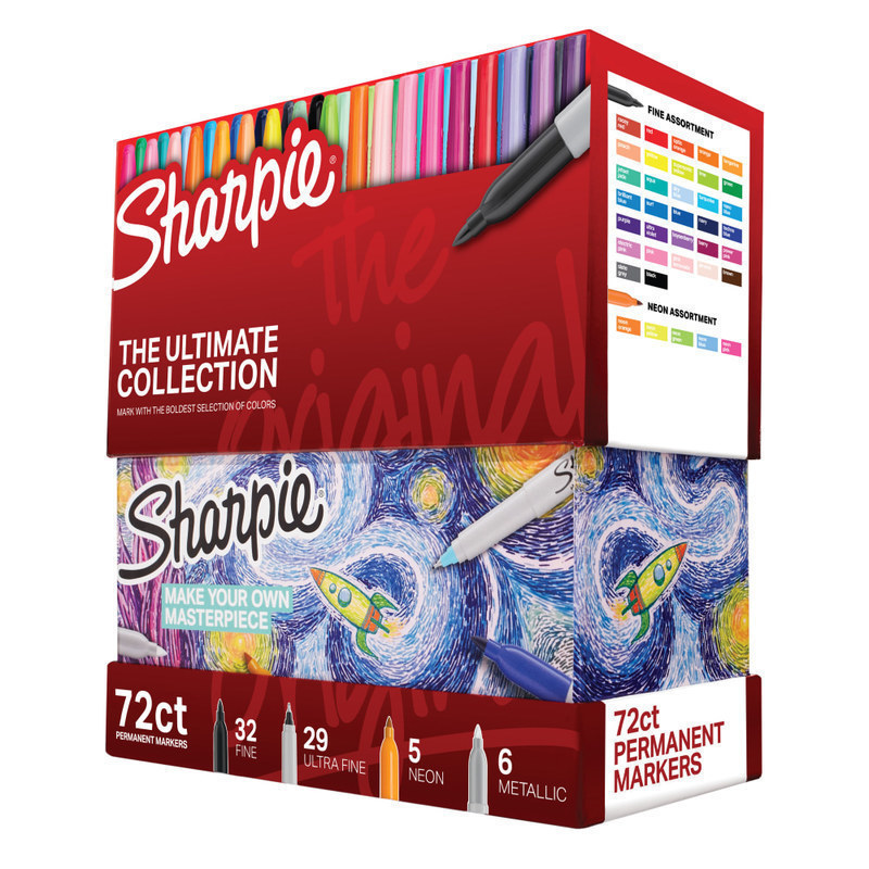 Sharpie Ultimate Pack, Fine/Ultra Fine Point, Assorted Colors, 72/Pack MPN:2199816