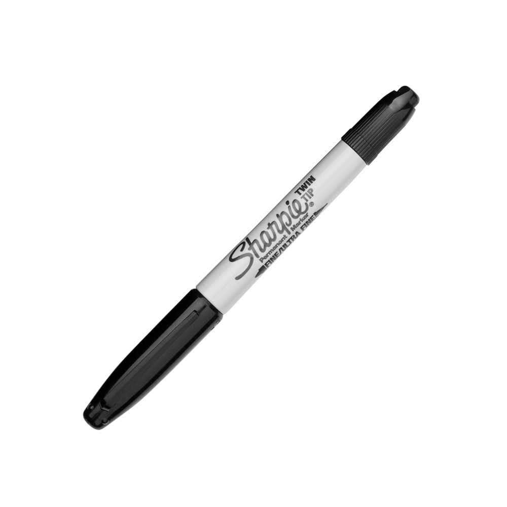 Sharpie Twin-Tip Permanent Marker, Black MPN:32001EA