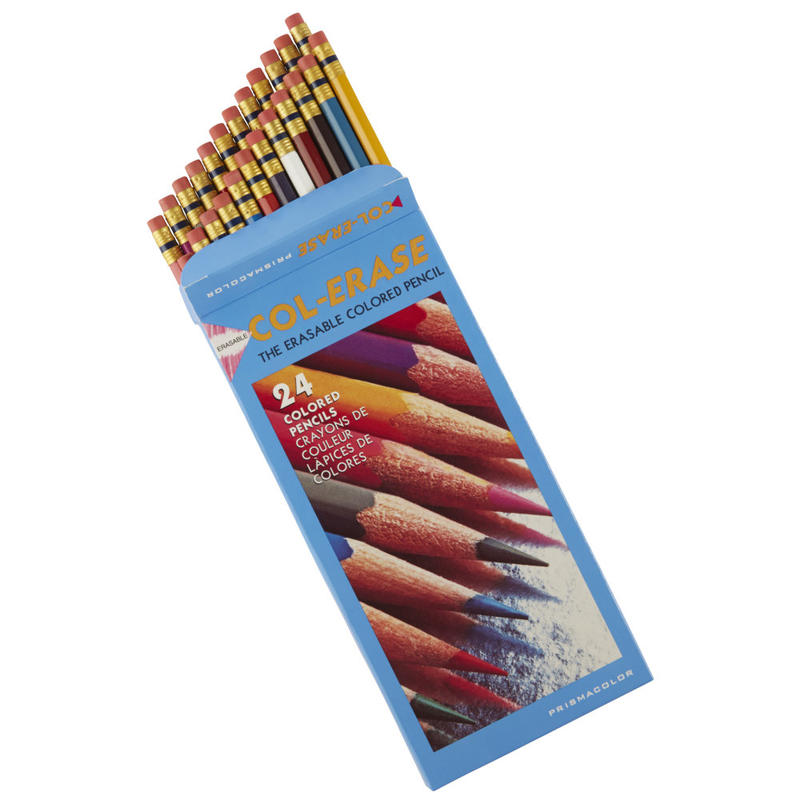 Prismacolor Col-Erase Pencils, Assorted Colors, Box Of 24 MPN:20517