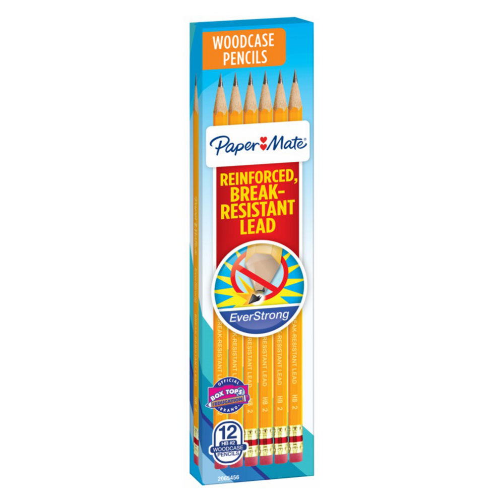 Paper Mate Everstrong Break-Resistant Pencils, #2 HB Lead, Pack Of 12 Pencils MPN:2065456
