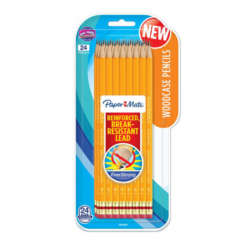 Paper Mate Everstrong Break-Resistant Pencils, #2 HB Lead, Pack Of 24 Pencils MPN:2065460
