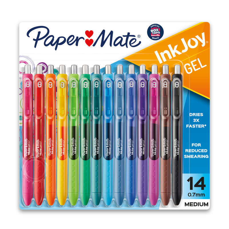 Paper Mate InkJoy Gel Pens, Medium Point, 0.7 mm, Assorted Barrels, Assorted Ink Colors, Pack Of 14 MPN:1951636