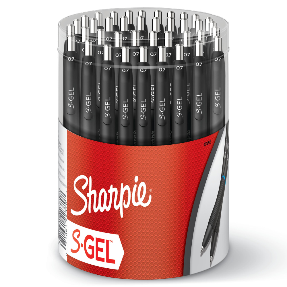 Sharpie S-Gel Pens, Gel Pens, Medium Point (0.7mm), Blue Ink Gel Pen, 36 Count Canister MPN:2208552