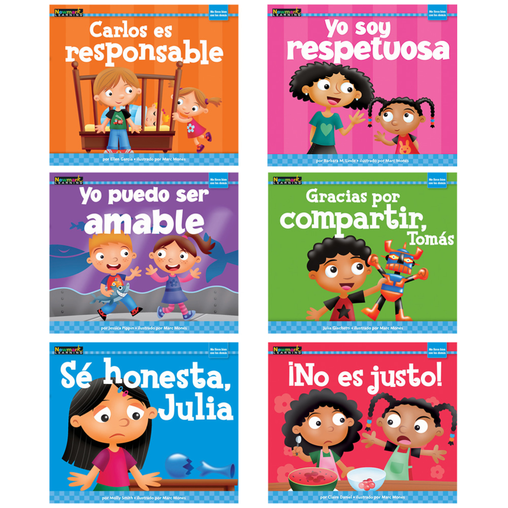 Newmark Learning MySELF Readers: I Get Along with Others, Spanish, Set Of 6 Books MPN:NL-3321