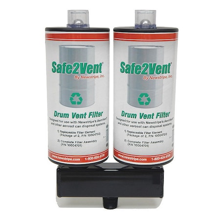 Dual Carbon filter, w/ Check Ball MPN:10004722