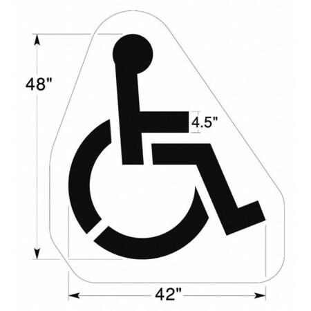 Stencil, Large Handicap, 1/8