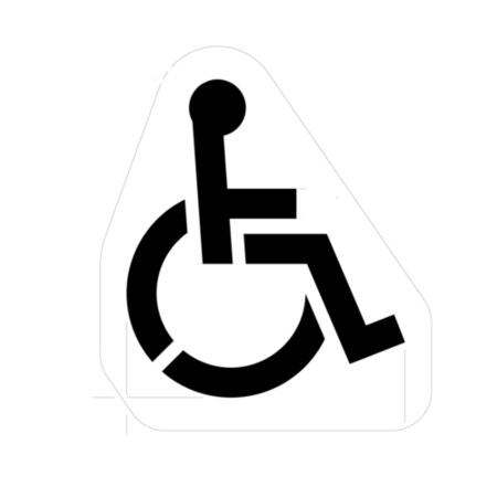 Stencil, Small Handicap, 1/8