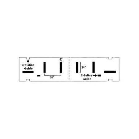 Athletic Stencil, Deluxe Hash Mark, 1/8
