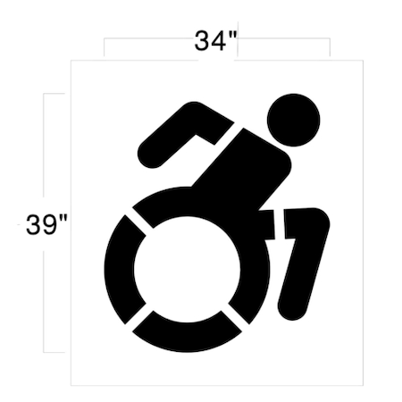 Stencil, ADA Accessible Icon, 1/8