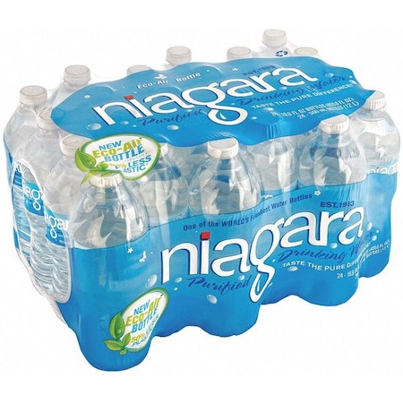 Bottled Water, 16.9 fl oz, Bottle, Unflavored, 24 Bottles Per Case MPN:NIA05L24-1596