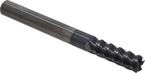 Corner Radius End Mill: 1/4